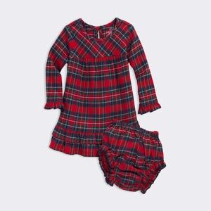 Vineyard Vines Baby Girls Nantucket Tartan Dress & Bloomer Set